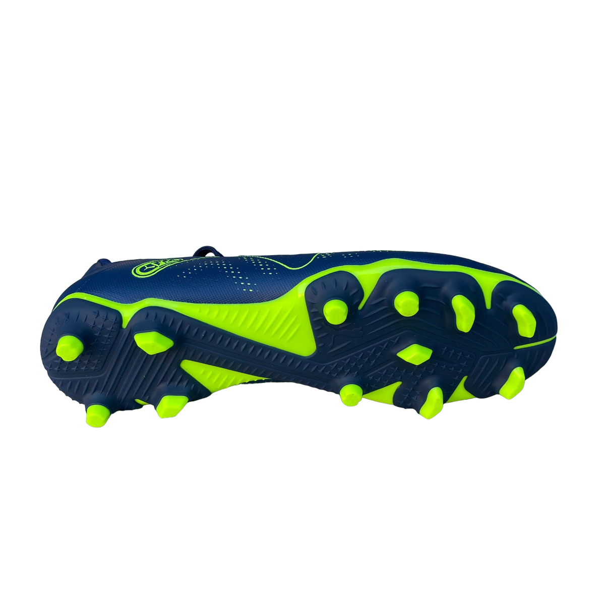 Puma Future Play 107388-03 Ragazzo Blu Persia-Verde - Scarpe Calcio Junior FG/AG
