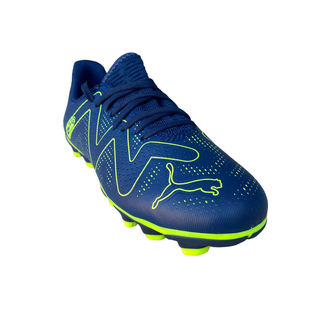 Puma Future Play 107388-03 Ragazzo Blu Persia-Verde - Scarpe Calcio Junior FG/AG