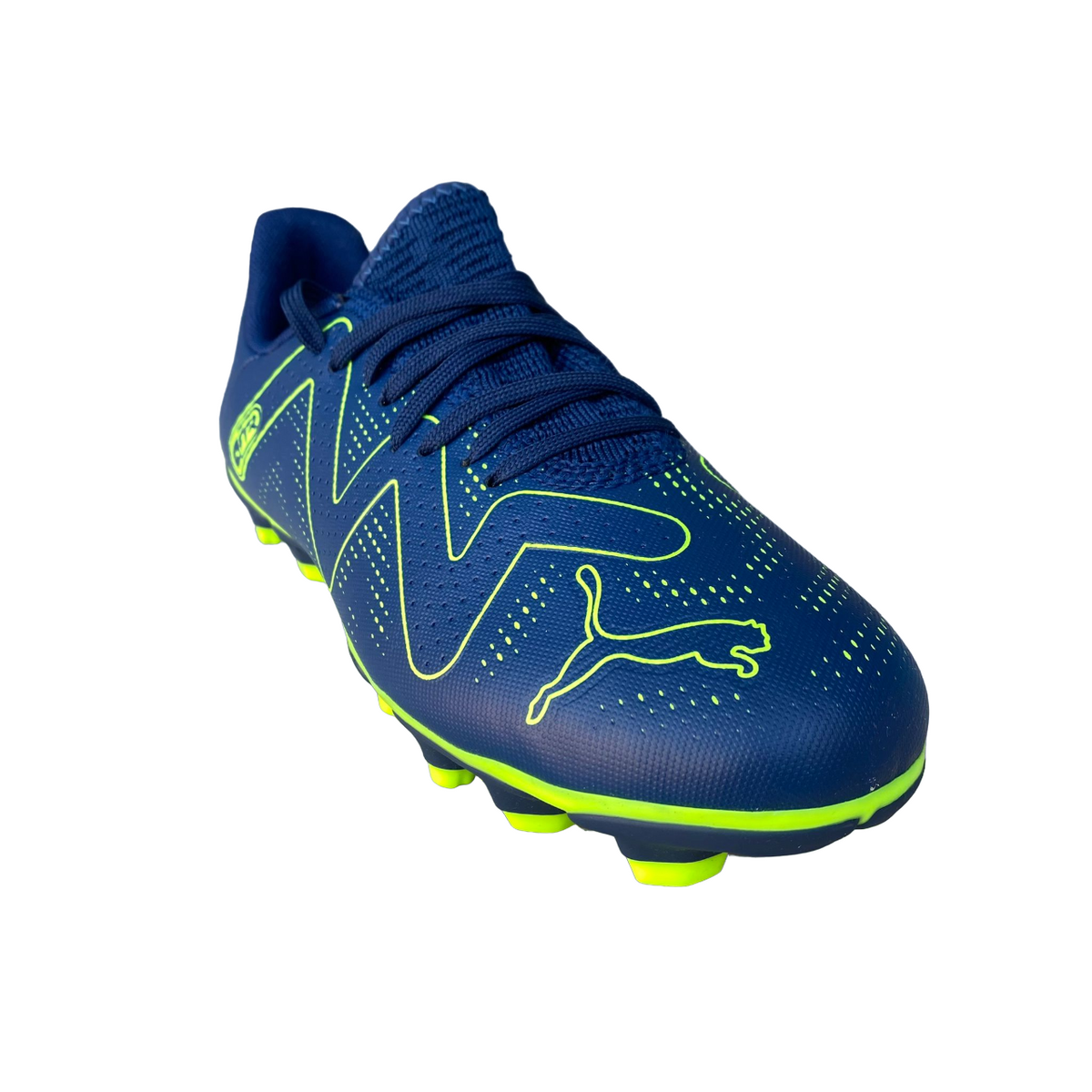 Puma Future Play 107388-03 Ragazzo Blu Persia-Verde - Scarpe Calcio Junior FG/AG