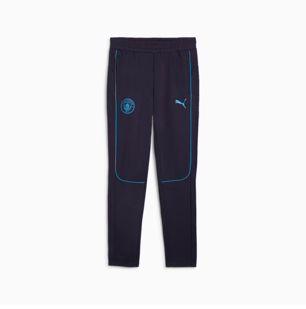 Puma Pantaloni Tuta Casual Pants MCFC Manchester City 2024/2025 Blue Navy - OnSide Football