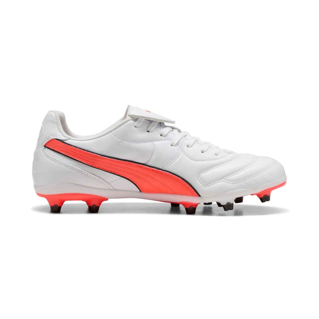 Scarpe Calcio Puma King Liga Bianca e Arancione FG/AG