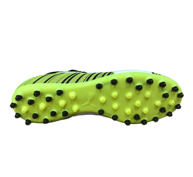 Puma One 5.3 MG 105646-02 Uomo Bianco-Nero-Giallo - Scarpe Calcio - OnSide Football