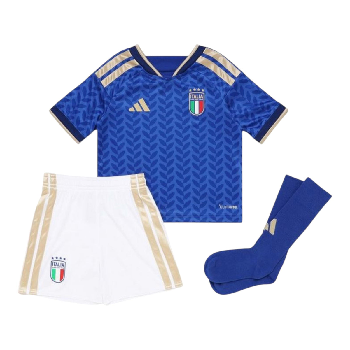 Adidas Completo Calcio Italia FIGC Home Bambino JY7587 Azzurro - OnSide Football