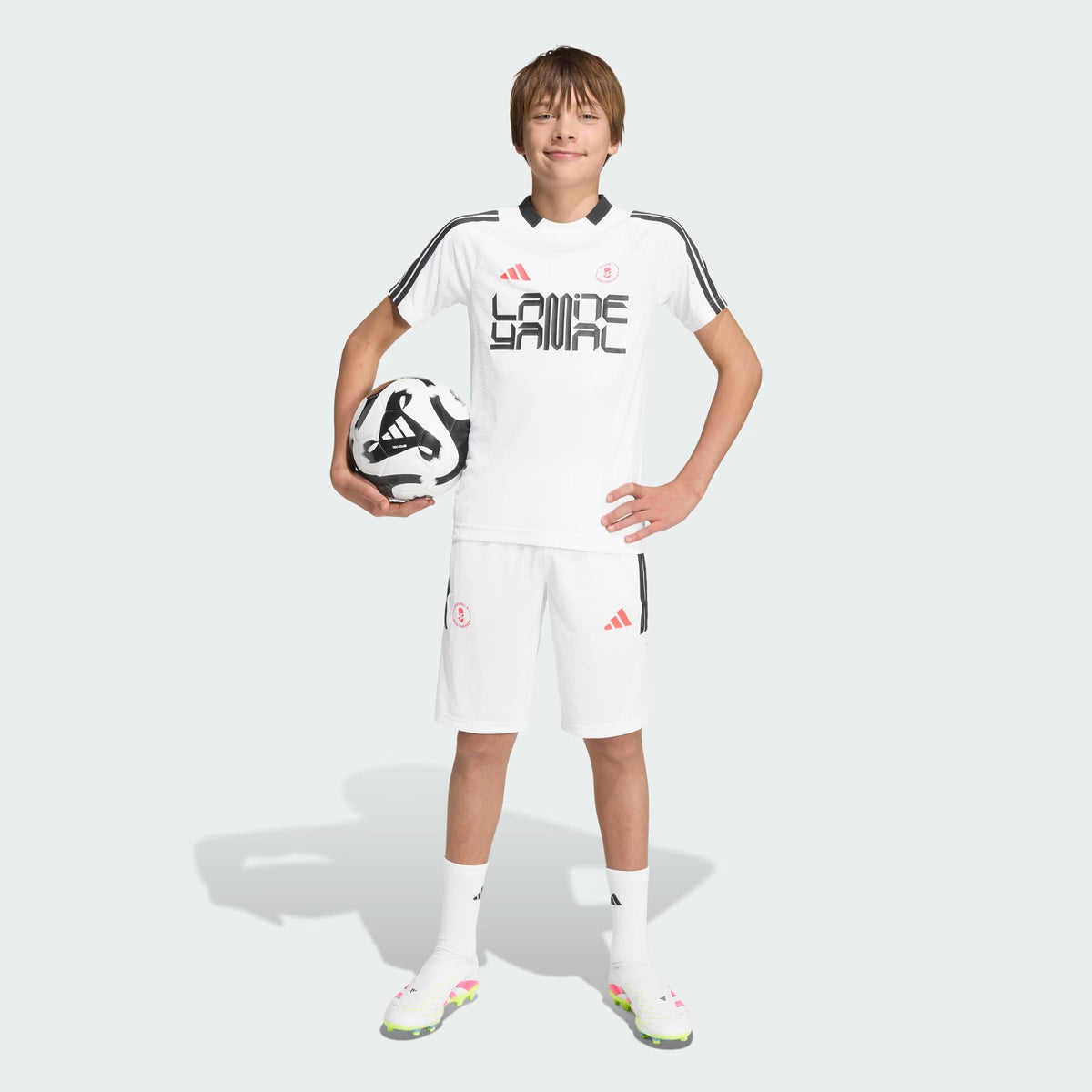 Adidas T-shirt Junior Allenamento Lamine Yamal KD6433 Bianca | Calcio PE26 - OnSide Football
