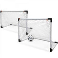 Hb Sport Set 2 Porte Da Calcio Bambini Porta Con Rete Pallone Mini Ball Incluso