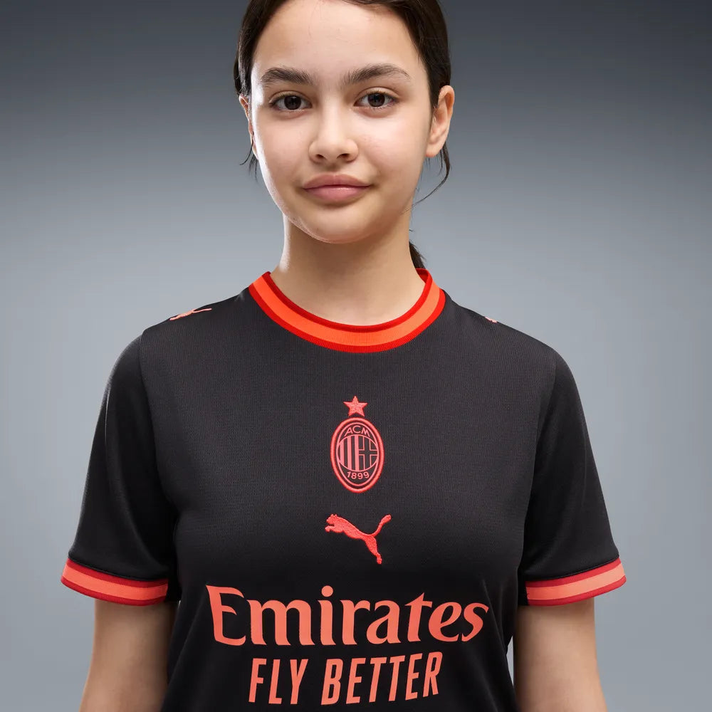 Puma Terza Maglia Milan ACM Third Jersey Replica 784140-03 Junior Rosso-Nero - Maglia Calcio - OnSide Football