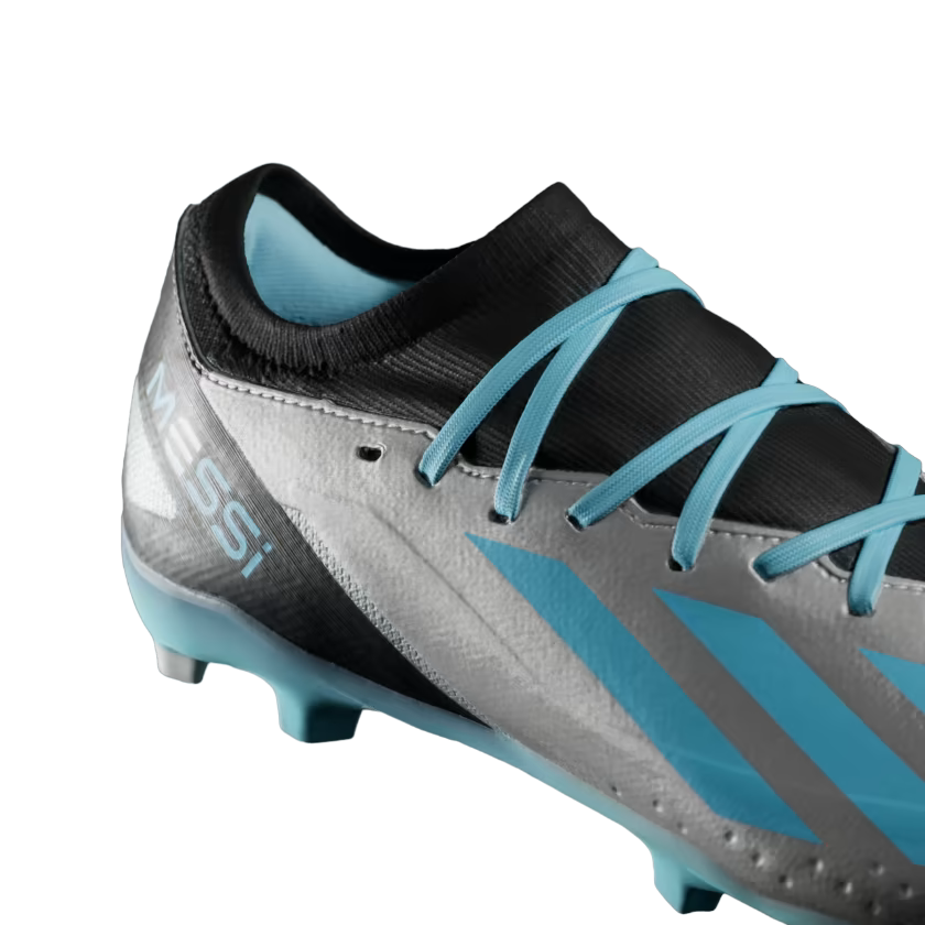 Adidas X Crazyfast Messi.3 FG IE4078 Scarpe Calcio Uomo Argento Blu Nero - OnSide Football