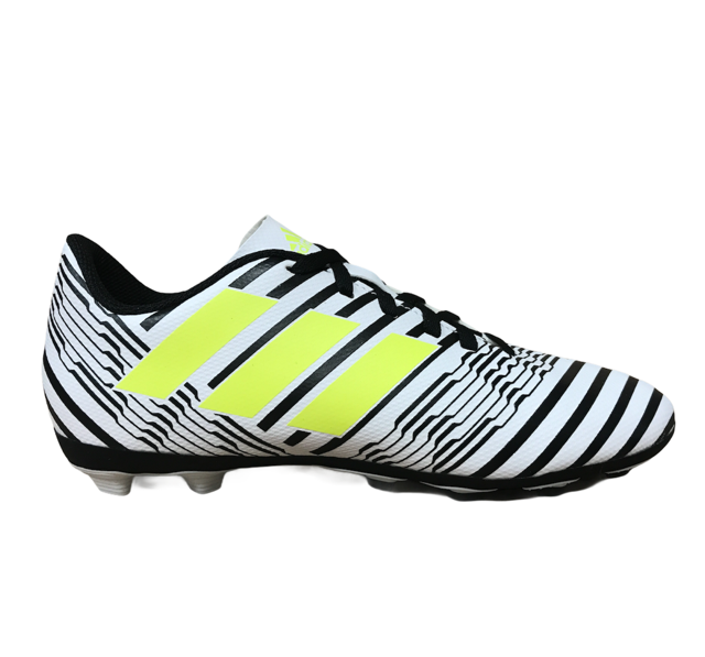 Adidas Nemeziz 17.4 FxG Scarpe Calcio Junior Bianco Nero Giallo - OnSide Football