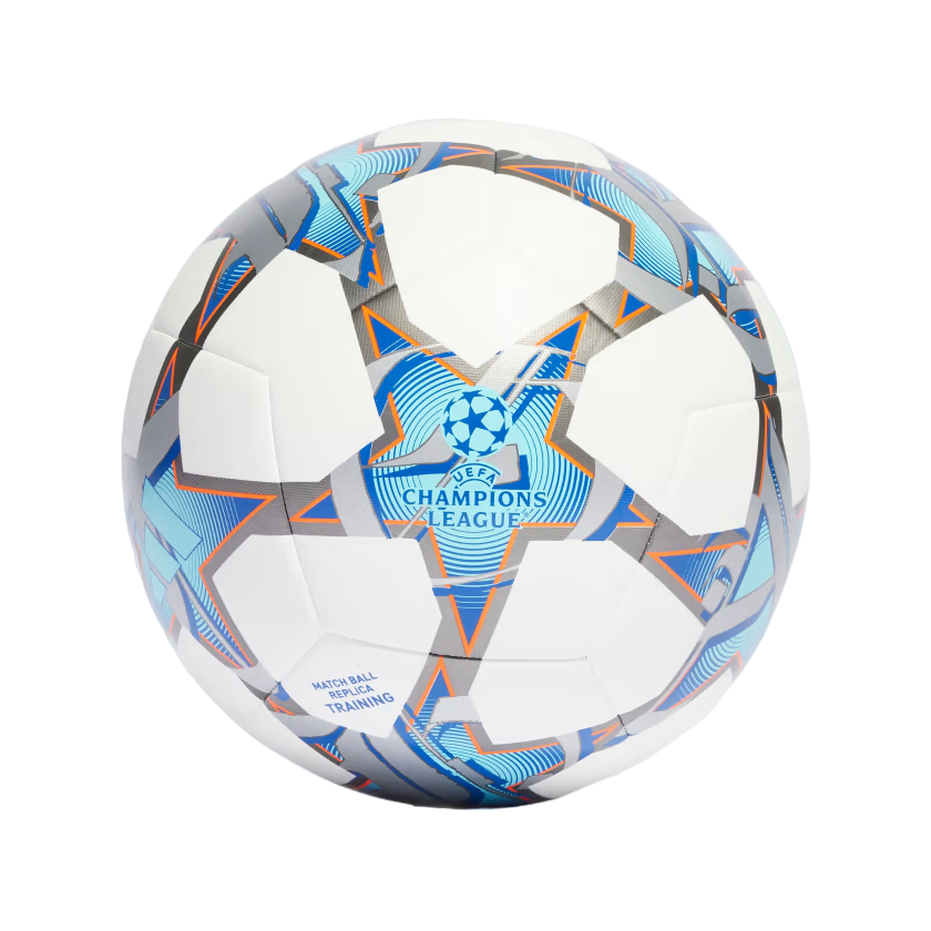 Adidas pallone da calcio UCL Training con grafica UEFA Champions League IA0952 bianco-argento-azzurro misura 5 - OnSide Football