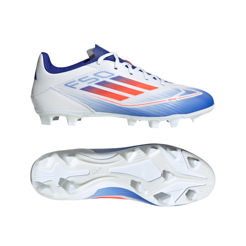 Adidas F50 Club FxG Scarpe Calcio Uomo Bianco Rosso Blu - OnSide Football