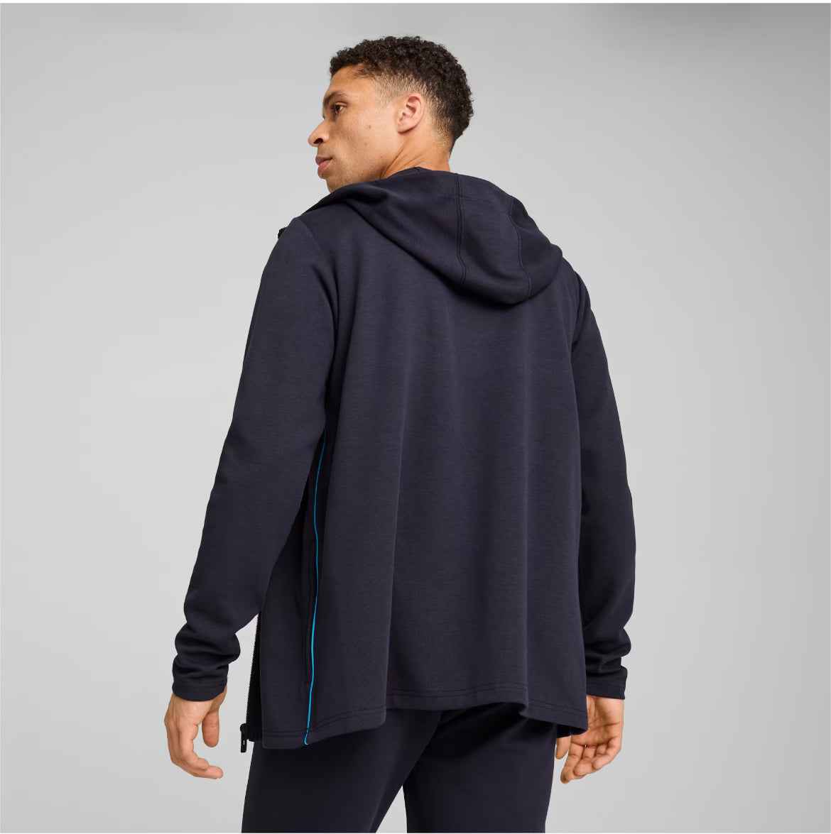 Puma Giacca Tuta Casual Hoodie MCFC Manchester City 2024/2025 Blu Navy