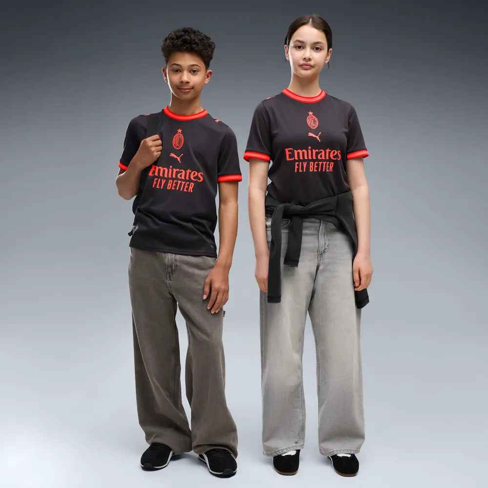 Puma Terza Maglia Milan ACM Third Jersey Replica 784140-03 Junior Rosso-Nero - Maglia Calcio - OnSide Football