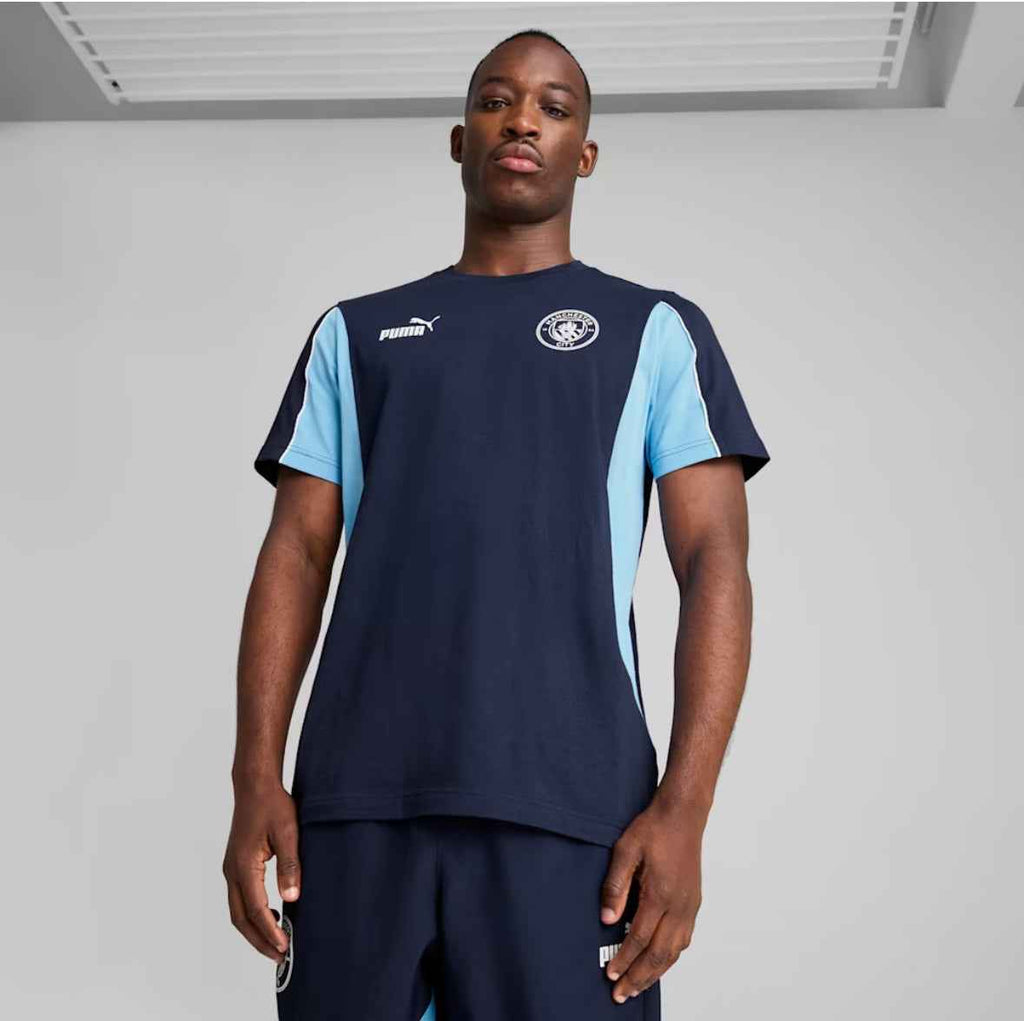 Puma Tee Maglietta Manchester City Blu Bianca e Azzurra 2024/2025