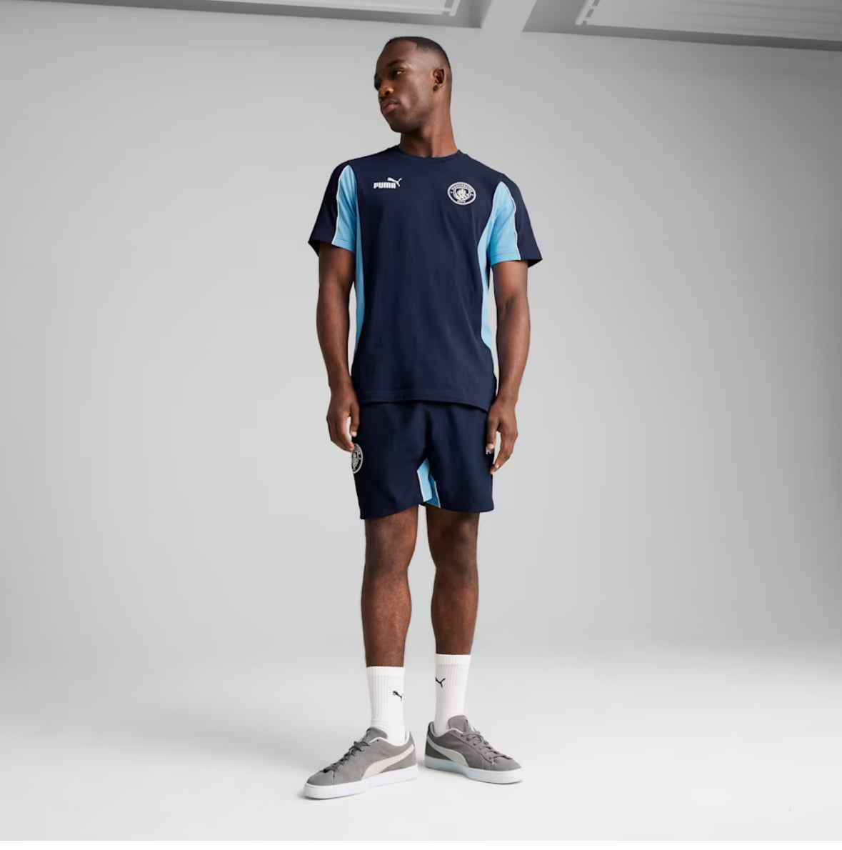 Puma Tee Maglietta Manchester City Blu Bianca e Azzurra 2024/2025