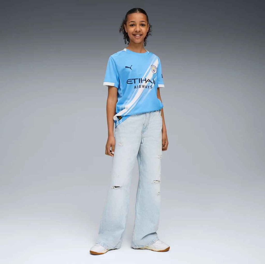 Maglia Puma Calcio MCFC Home Junior Ragazzo Manchester City 2025/2026 - OnSide Football