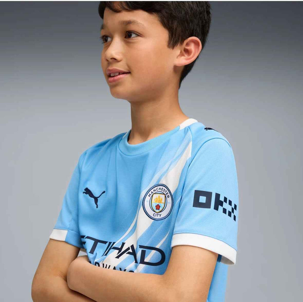 Maglia Puma Calcio MCFC Home Junior Ragazzo Manchester City 2025/2026 - OnSide Football