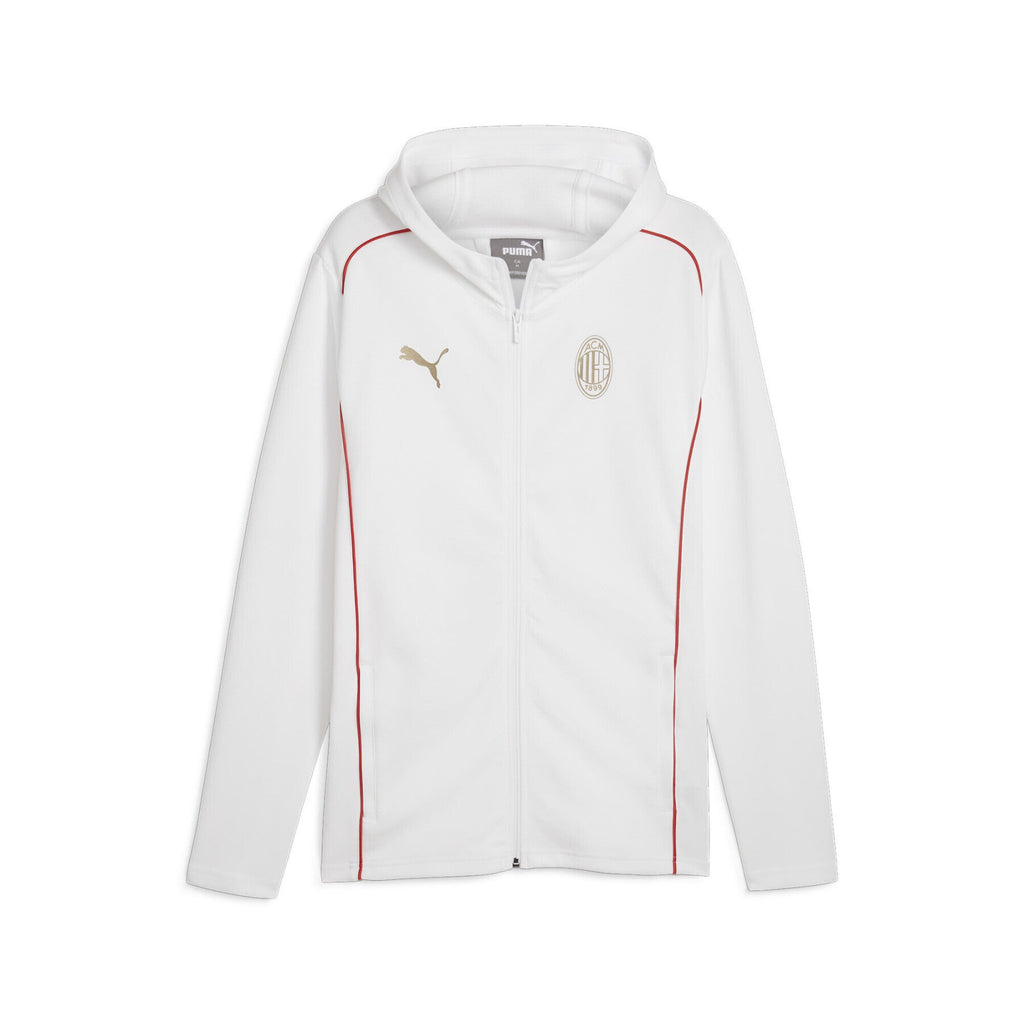 Puma Giacca Tuta Casual Hoodie ACM Milan 2024/2025 Bianca - OnSide Football