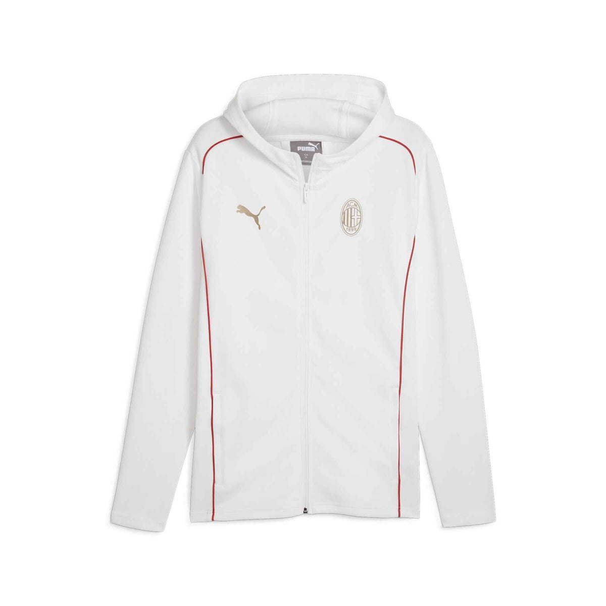 Puma Giacca Tuta Casual Hoodie ACM Milan 2024/2025 Bianca - OnSide Football