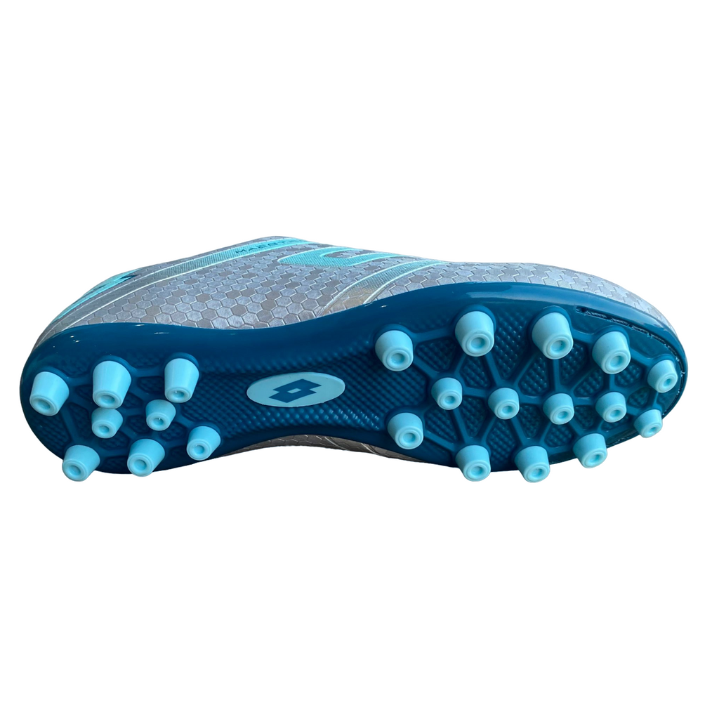 Lotto scarpa da calcio da ragazzo Maestro 700 IV AGM 217072 AU8 argento-blu - OnSide Football