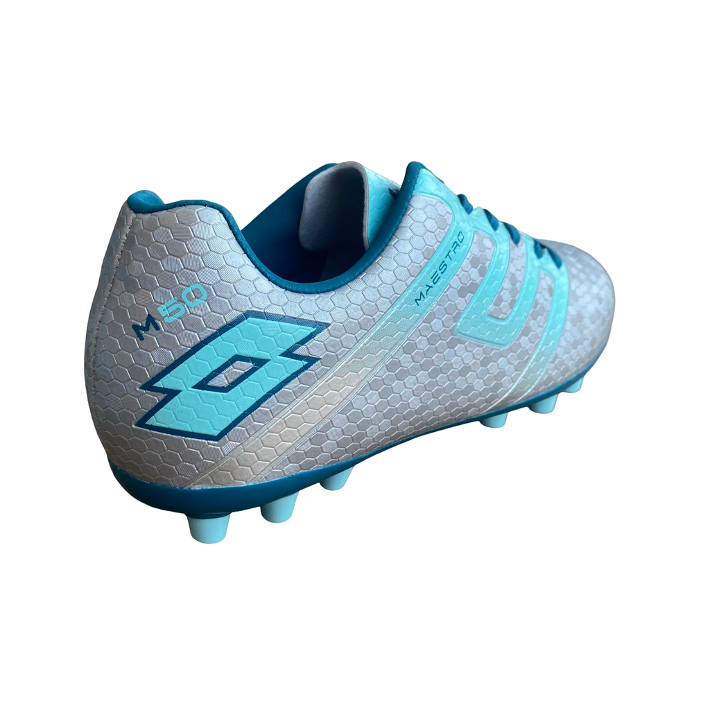 Lotto scarpa da calcio da ragazzo Maestro 700 IV AGM 217072 AU8 argento-blu - OnSide Football