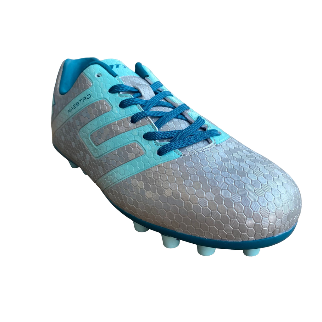 Lotto scarpa da calcio da ragazzo Maestro 700 IV AGM 217072 AU8 argento-blu - OnSide Football