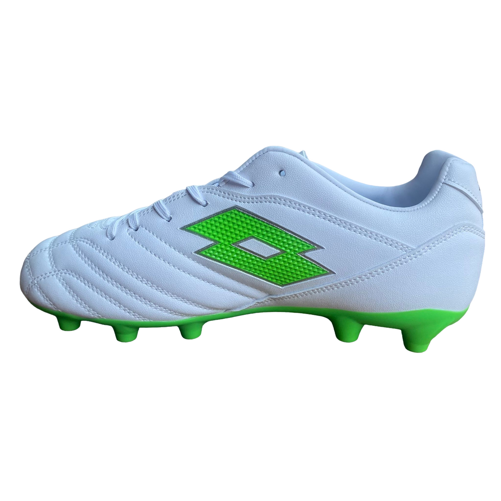Lotto scarpa da calcio da ragazzo Stadio 705 FG 219547 1NJ bianco-verde - OnSide Football
