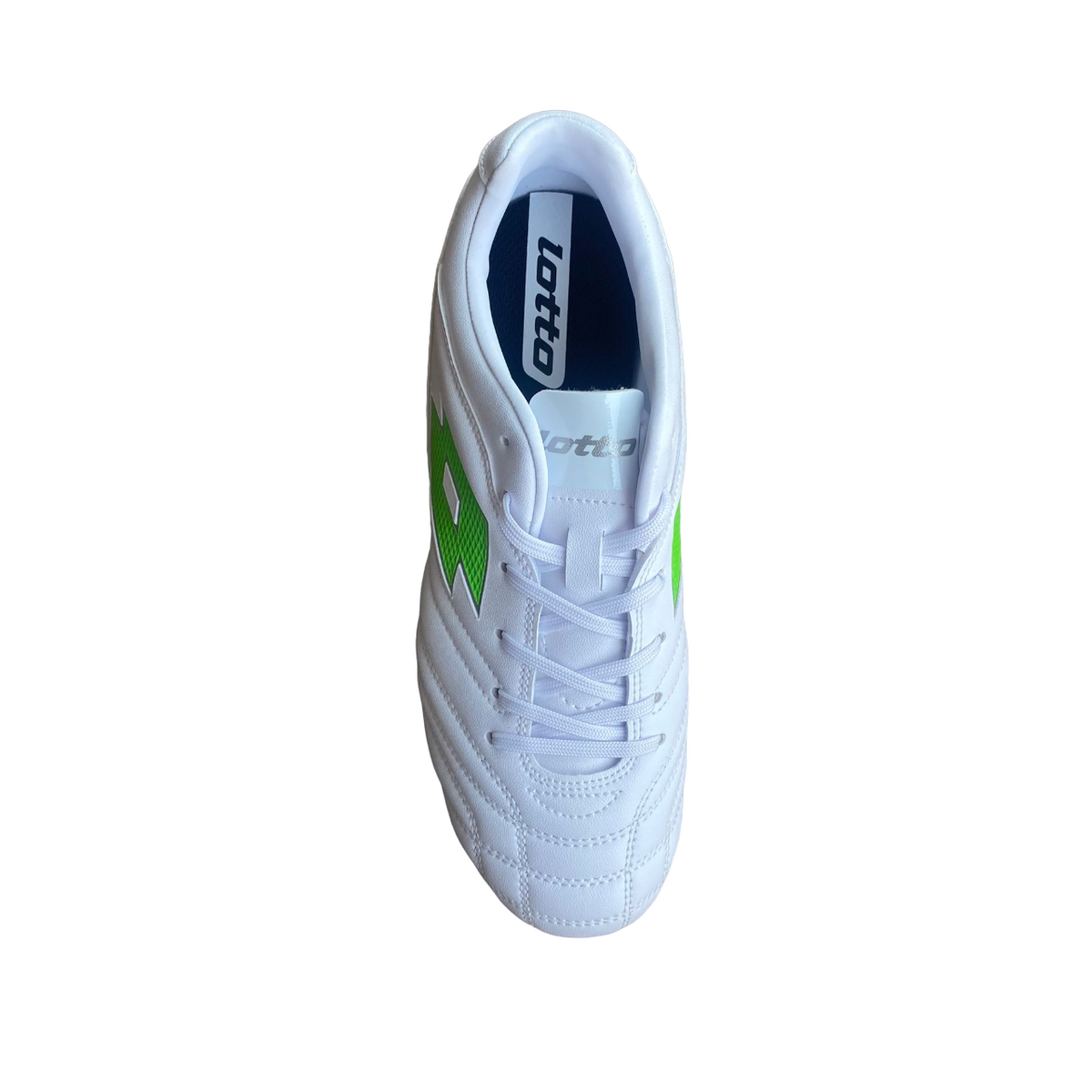 Lotto scarpa da calcio da ragazzo Stadio 705 FG 219547 1NJ bianco-verde - OnSide Football