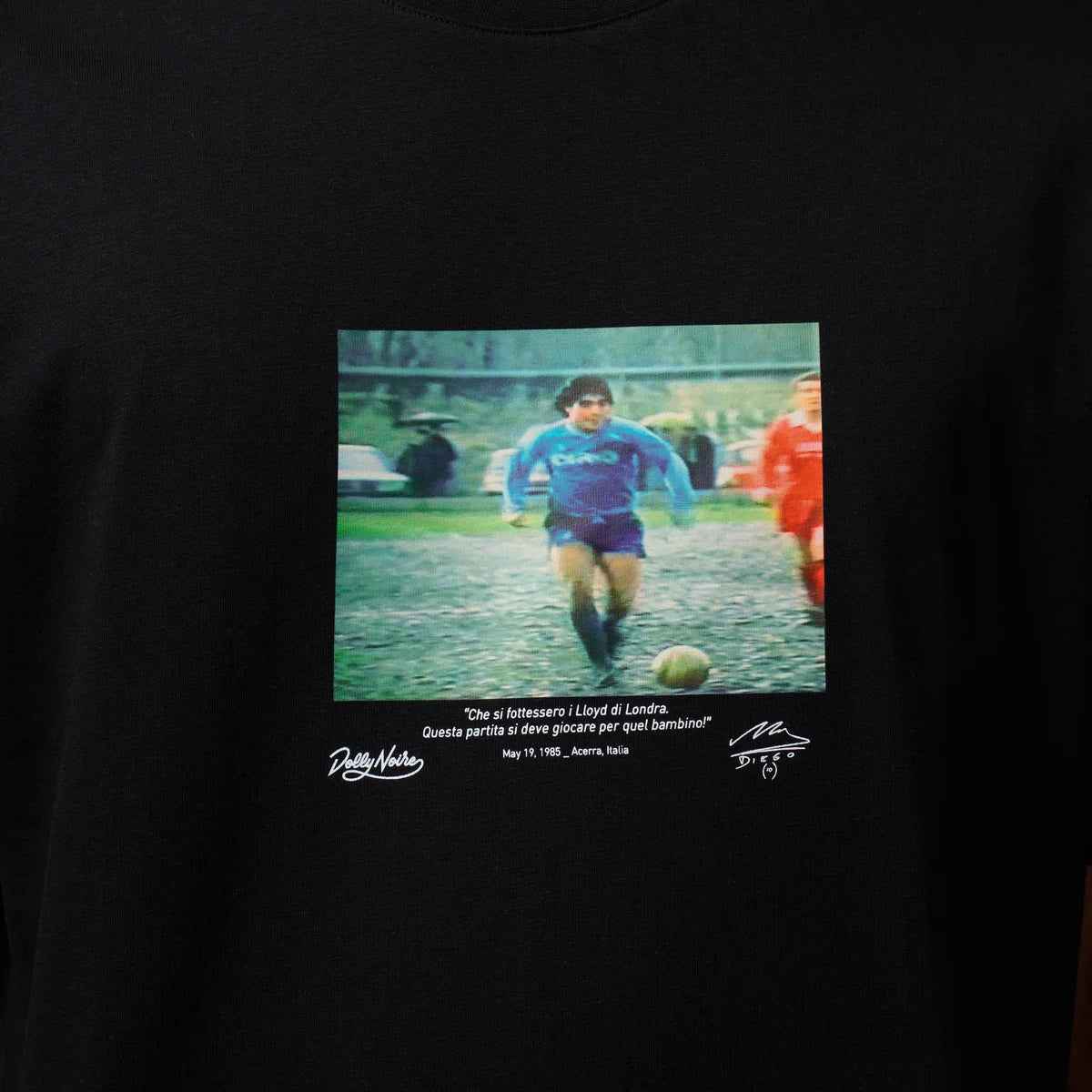 Dolly Noire t-shirt Maradona Partita del Fango TS1367-T4-01 nera