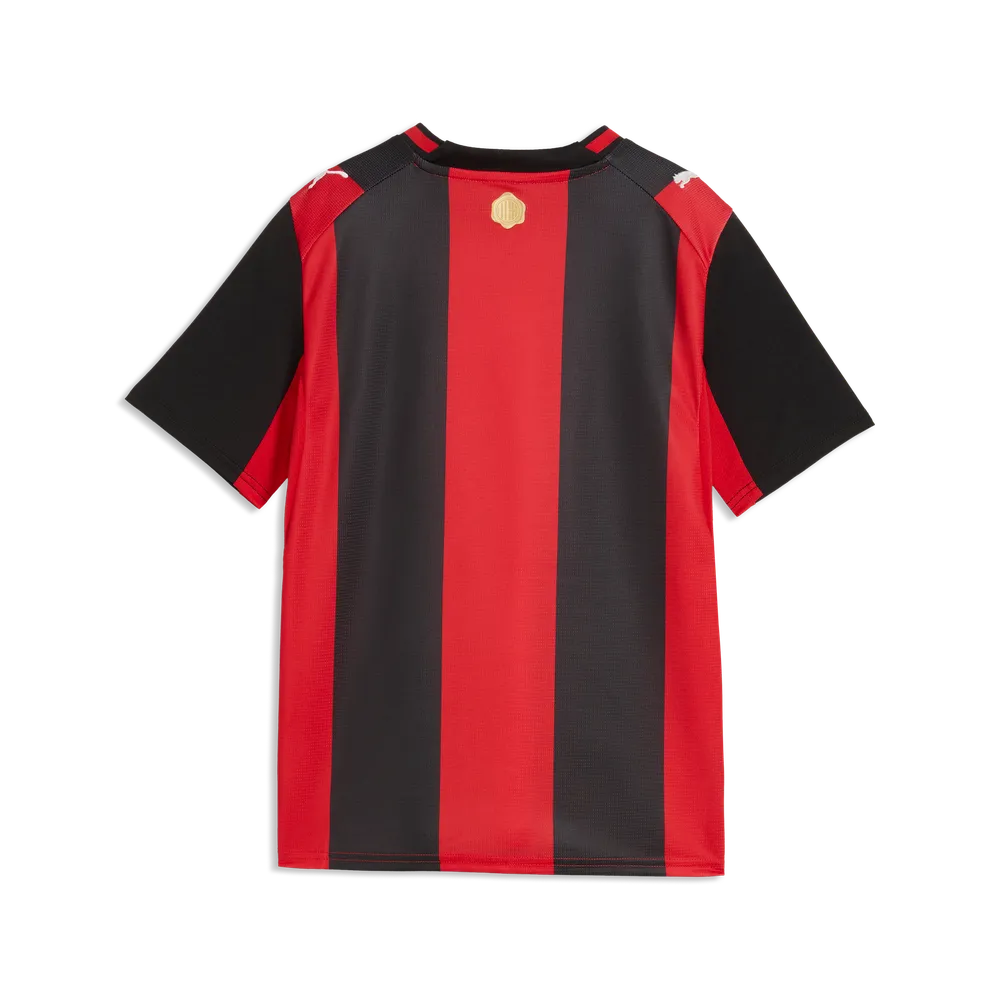 Puma Maglia Calcio AC Milan Home Jersey Replica Junior Rosso Nero - 784124-01 - OnSide Football