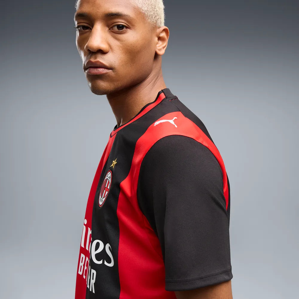 Puma Maglia Calcio AC Milan Home Jersey Replica Uomo Rosso Nero - 784121-01 - OnSide Football