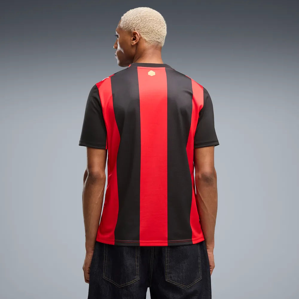 Puma Maglia Calcio AC Milan Home Jersey Replica Uomo Rosso Nero - 784121-01 - OnSide Football