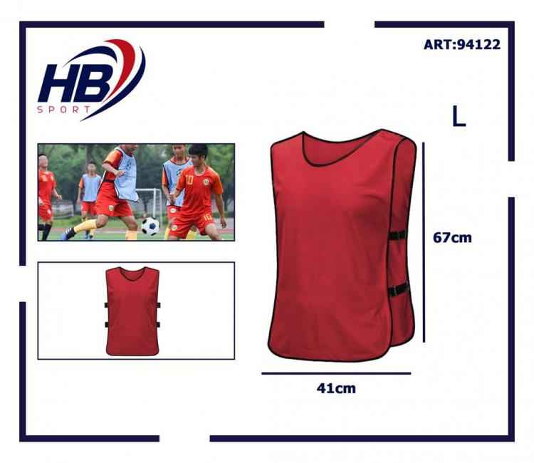 CASACCA SPORTIVA CALCIO PETTORINA CALCETTO FRATINO ALLENAMENTO SPORT ROSSA TG.L