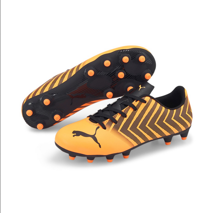 Puma scarpa da calcio da ragazzo Tacto II FG/AG 106704 01 arancio nero - OnSide Football