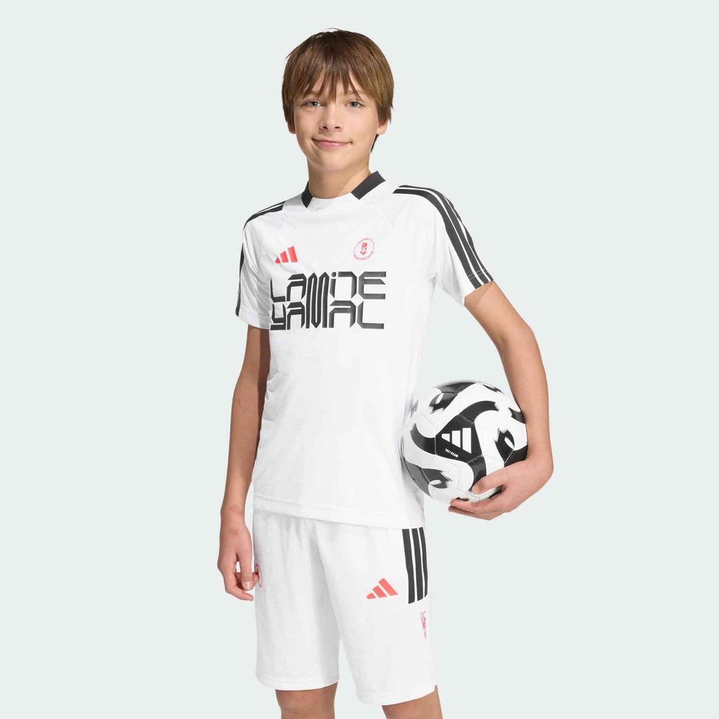 Adidas T-shirt Junior Allenamento Lamine Yamal KD6433 Bianca | Calcio PE26