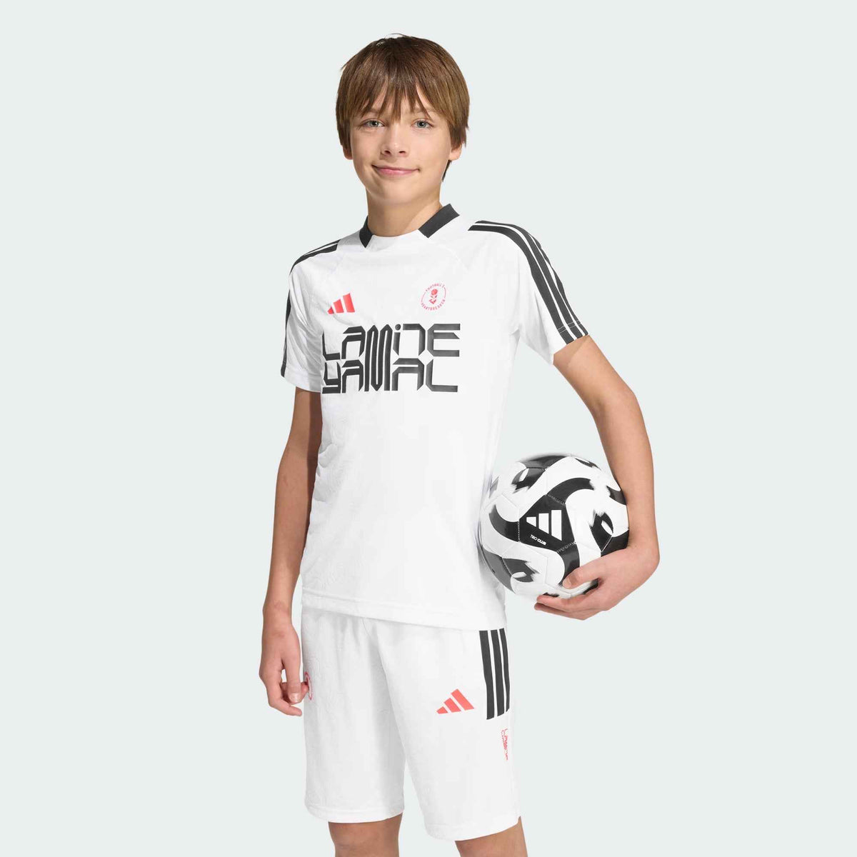 Adidas T-shirt Junior Allenamento Lamine Yamal KD6433 Bianca | Calcio PE26