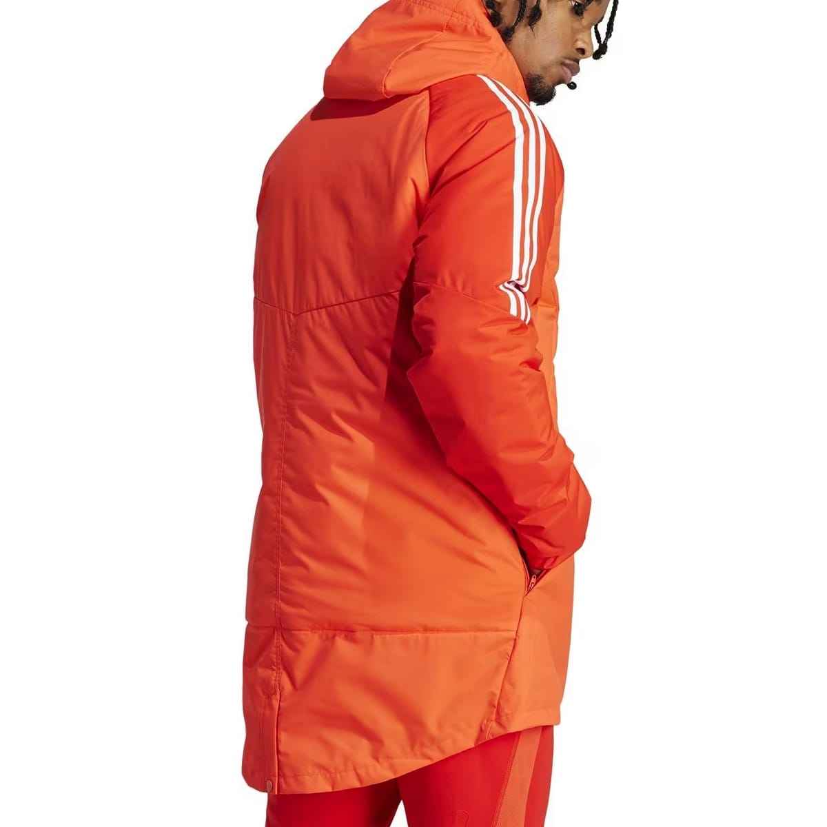 Bayern Munich soccer light red parka down jacket 2024 - Adidas - OnSide Football