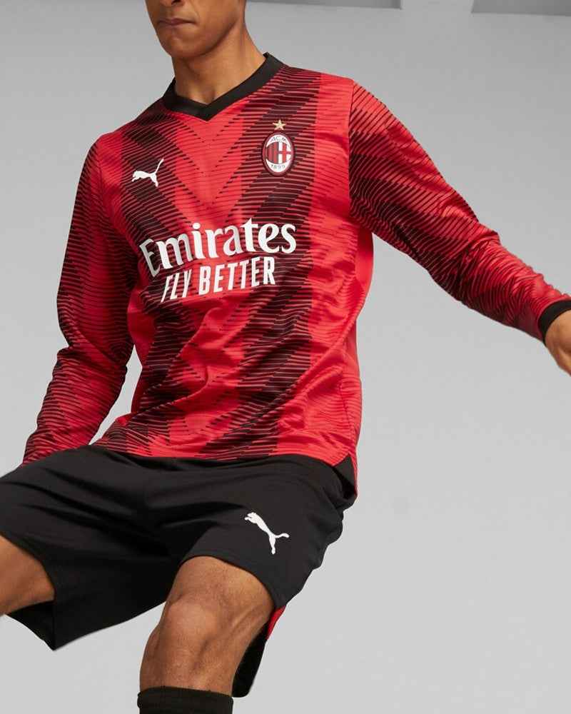 Maglia Calcio Puma AC MIlan Home Maniche Lunghe Long Sleeves 2023/2024 - OnSide Football
