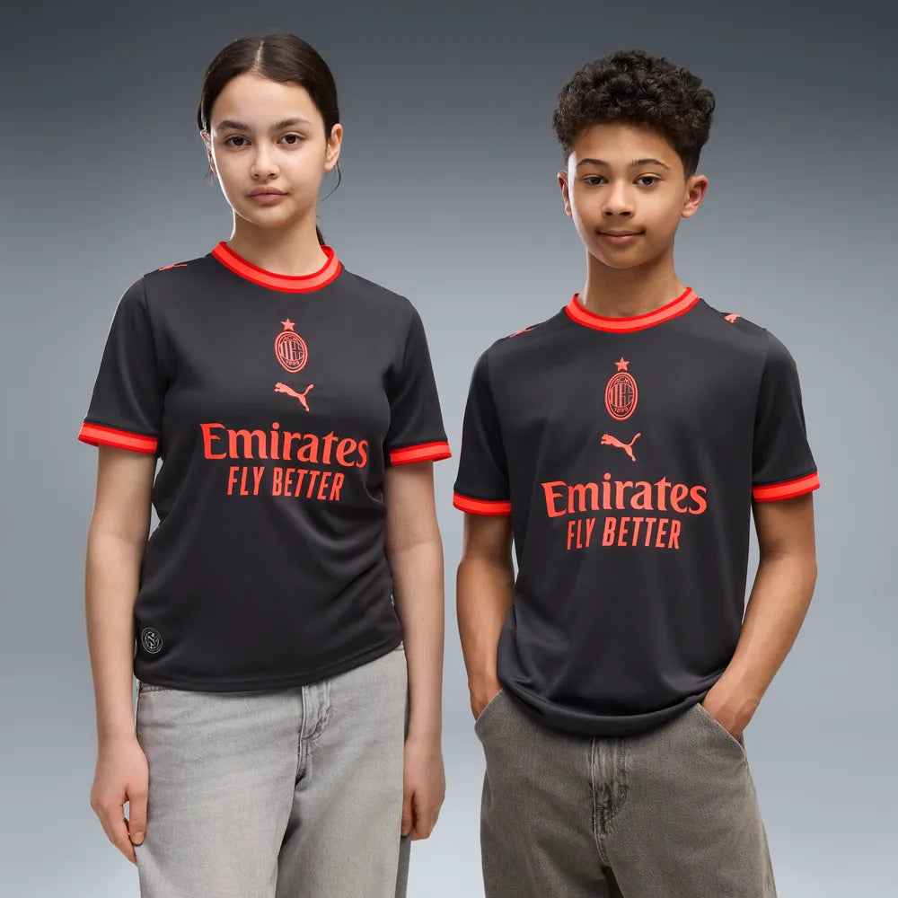 Puma Terza Maglia Milan ACM Third Jersey Replica 784140-03 Junior Rosso-Nero - Maglia Calcio - OnSide Football
