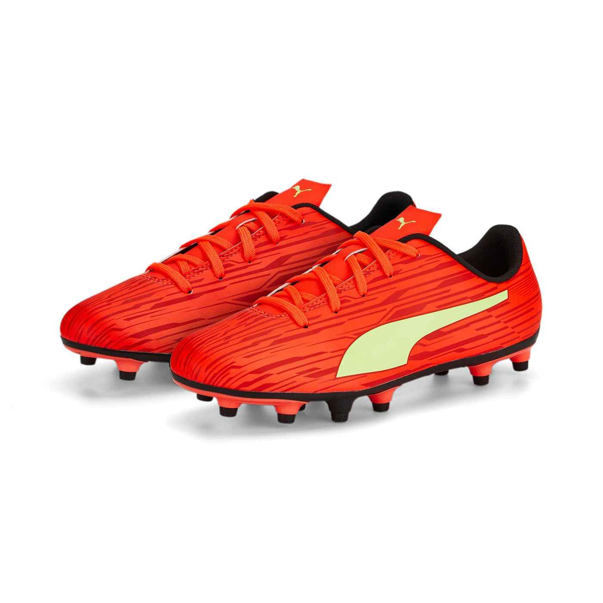 Puma scarpa da calcio da ragazzo Rapido III FG-AG 106576 07 rosso-giallo - OnSide Football