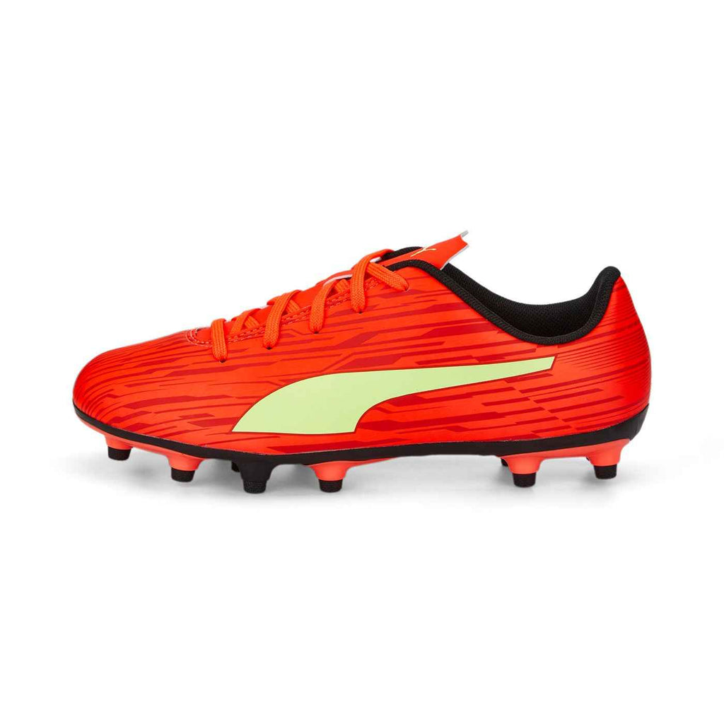 Puma scarpa da calcio da ragazzo Rapido III FG-AG 106576 07 rosso-giallo - OnSide Football