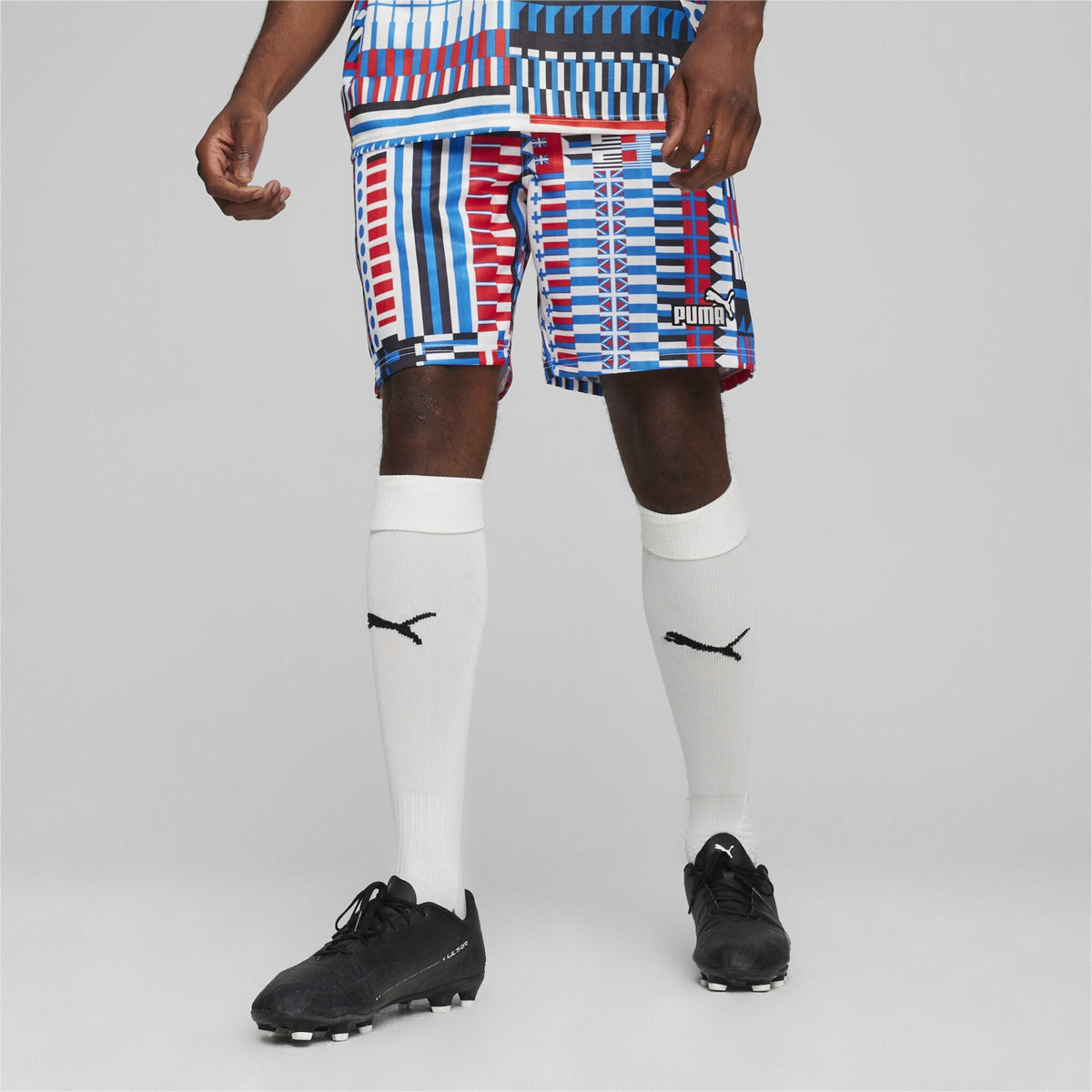 Shorts Pantaloncini Calcio Puma Fanwear Capsule Jersey Blu Red 2024 - OnSide Football