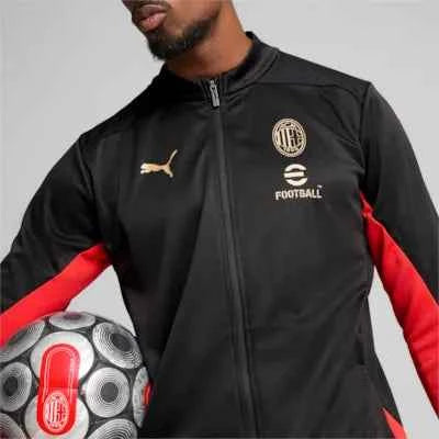 Puma Giacca Tuta Training Jacket AC Milan Nera e Rossa 2024/2025 - OnSide Football