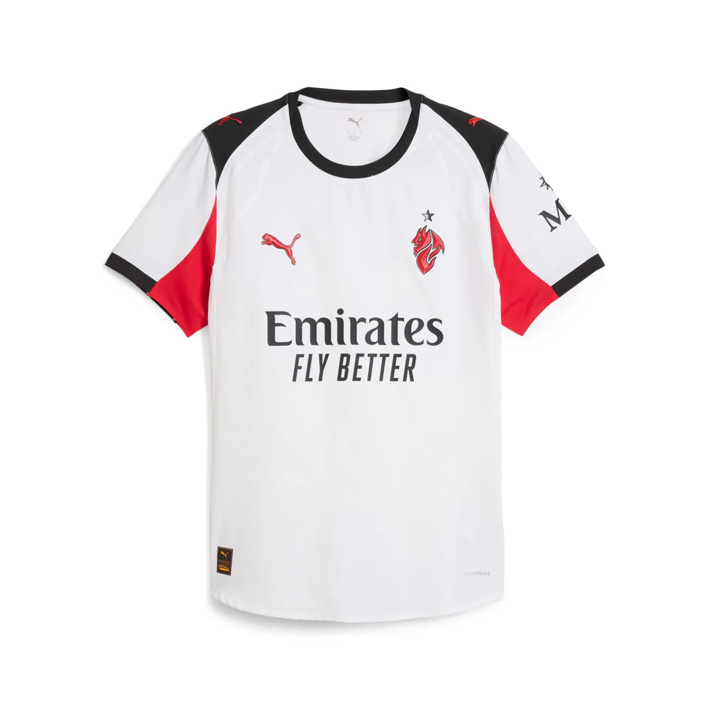 Maglia Gara Calcio Puma AC Milan Away AUTHENTIC ULTRAWEAVE Bianca 2025/2026 - OnSide Football