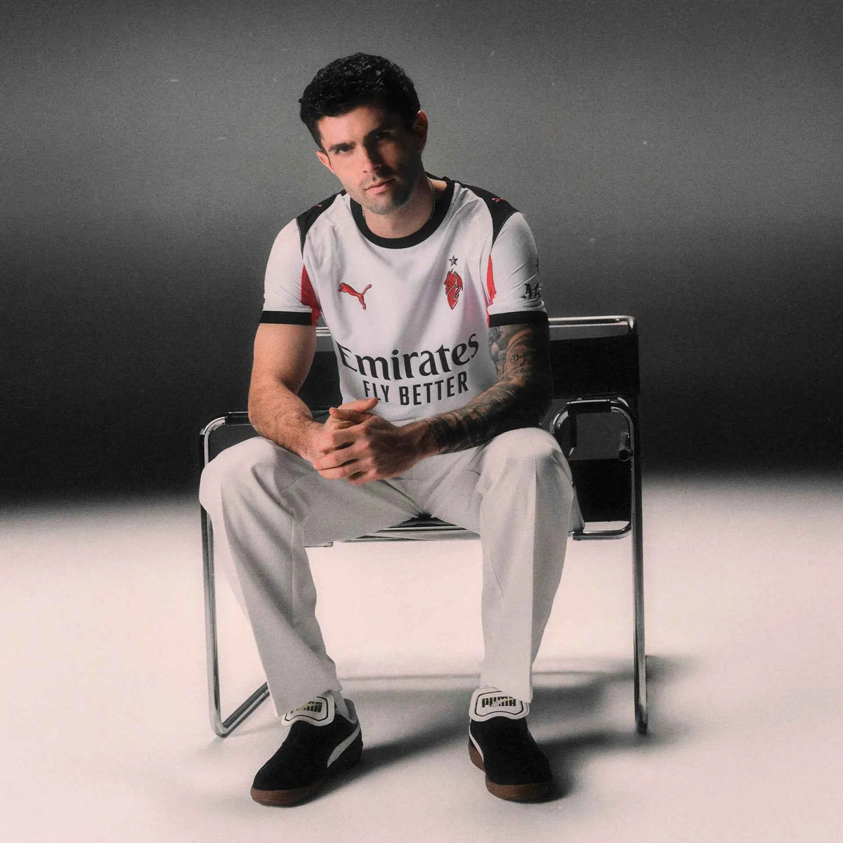 Maglia Gara Calcio Puma AC Milan Away AUTHENTIC ULTRAWEAVE Bianca 2025/2026 - OnSide Football
