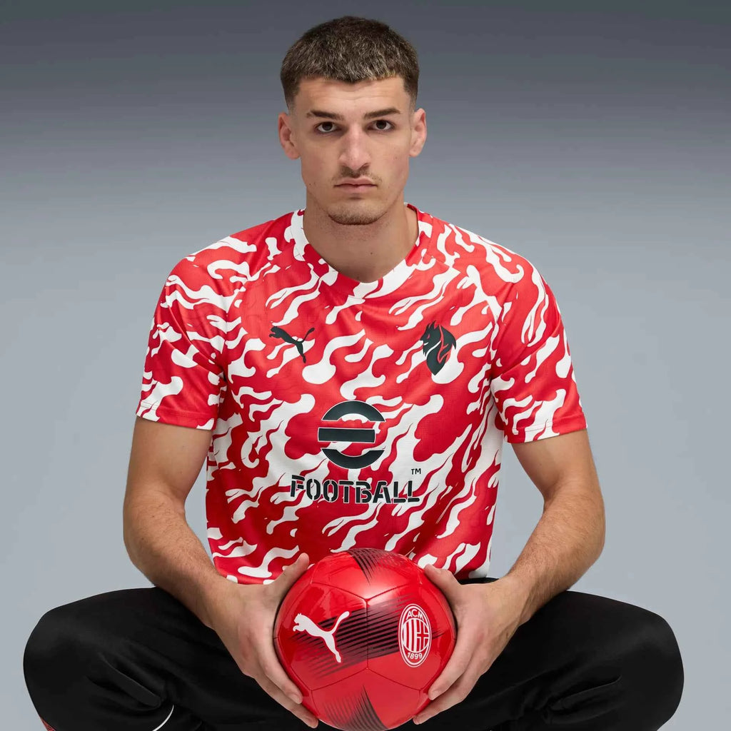 Puma Maglia Calcio Milan Warm Up Pre Match ACM 2025/2026 - OnSide Football