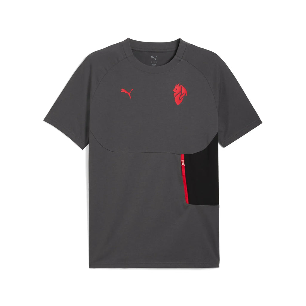 Puma Maglia Calcio Casual Pumatech Pocket Tee Milan Grigio ACM 2025/2026 - OnSide Football