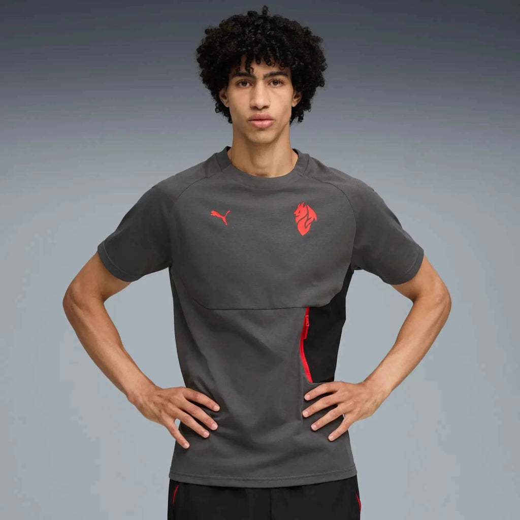 Puma Maglia Calcio Casual Pumatech Pocket Tee Milan Grigio ACM 2025/2026 - OnSide Football