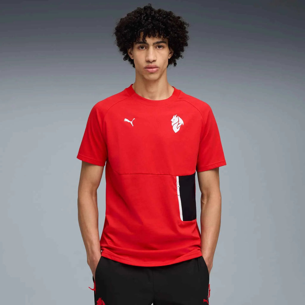 Puma Maglia Calcio Casual Pumatech Pocket Tee Milan Rossa ACM 2025/2026 - OnSide Football