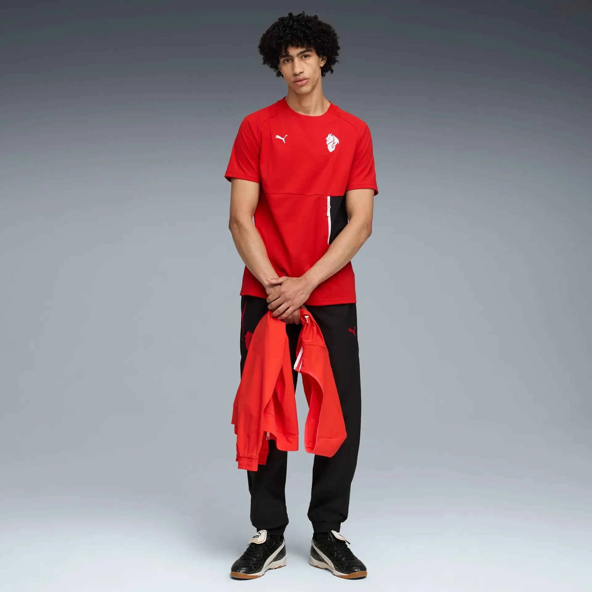Puma Maglia Calcio Casual Pumatech Pocket Tee Milan Rossa ACM 2025/2026 - OnSide Football