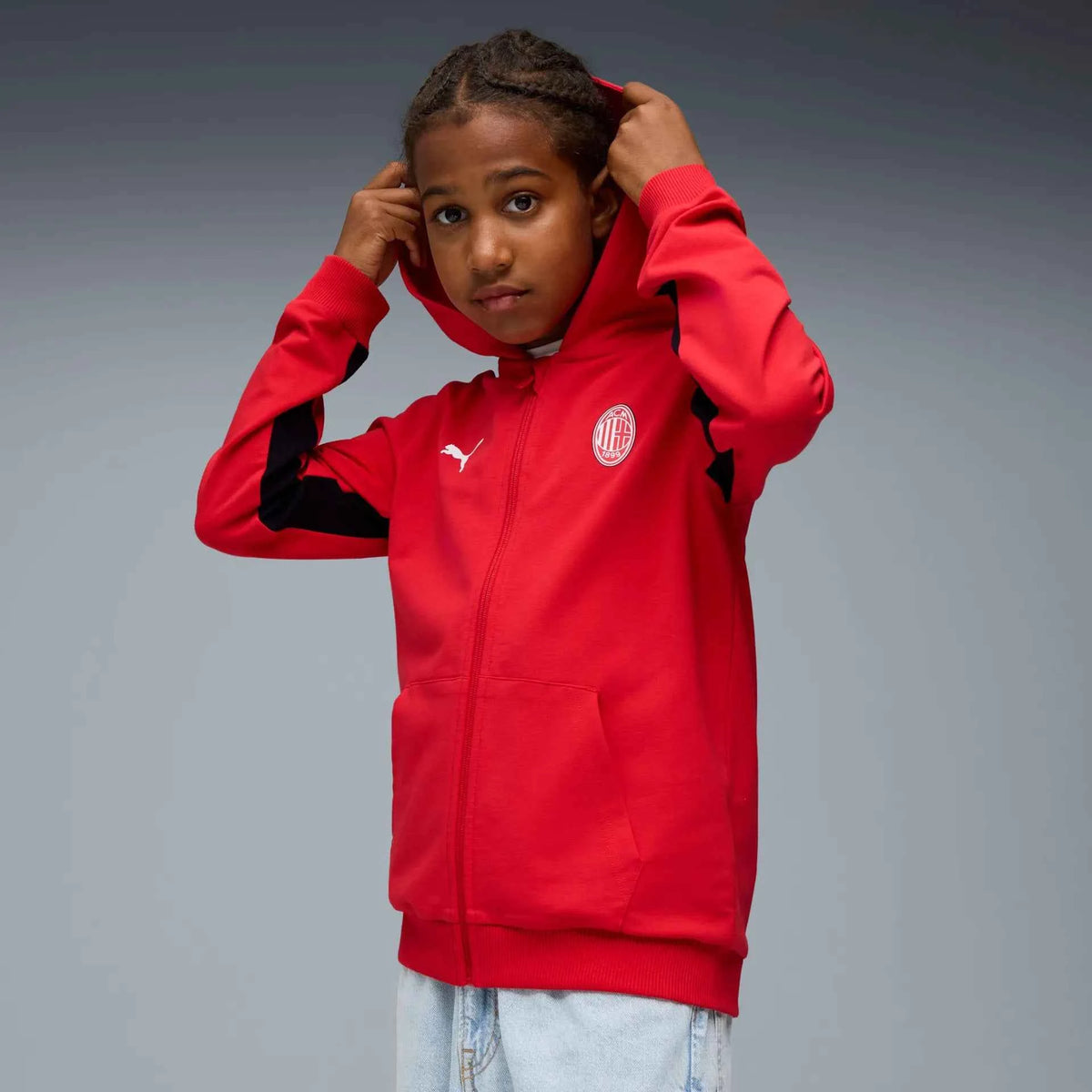 Tuta Completa Puma Calcio ACM FtblCulture Cotton Fan Suit Junior Ragazzo AC Milan 2025/2026